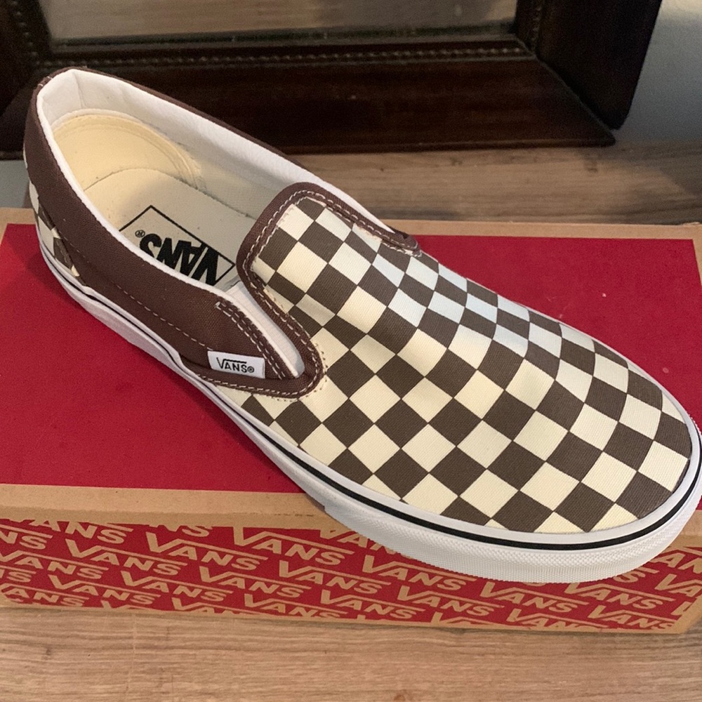Brown Checker Vans